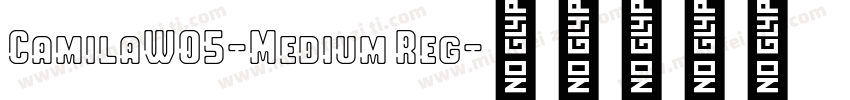 CamilaW05-Medium Reg字体转换